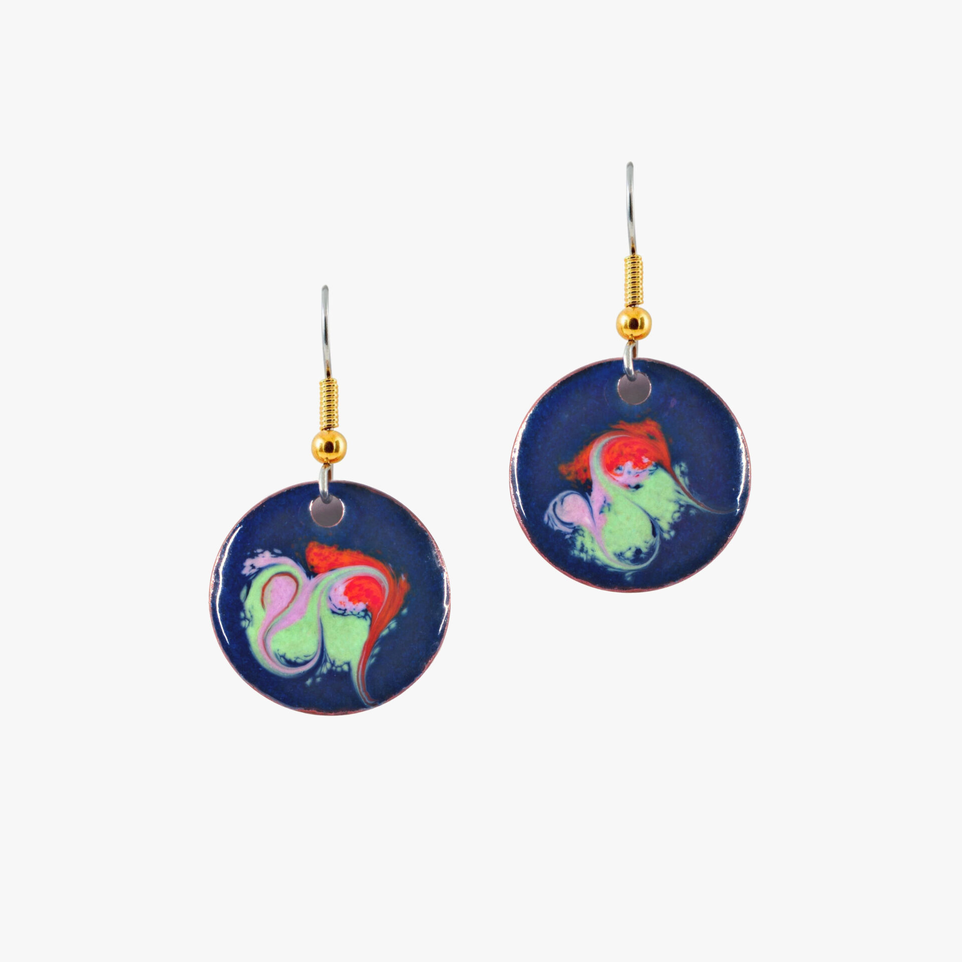 Electric blue drop earrings