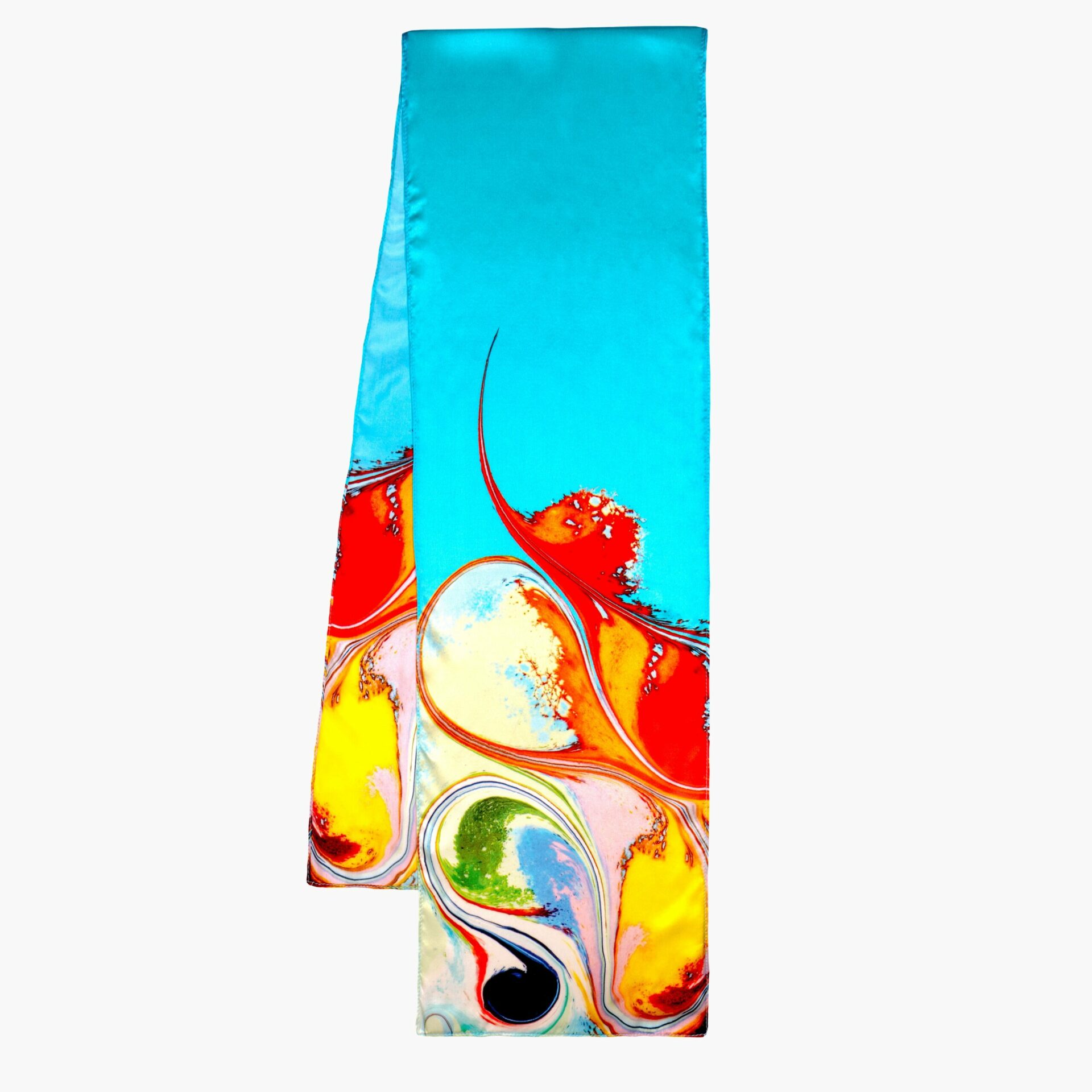 turquoise silk scarf