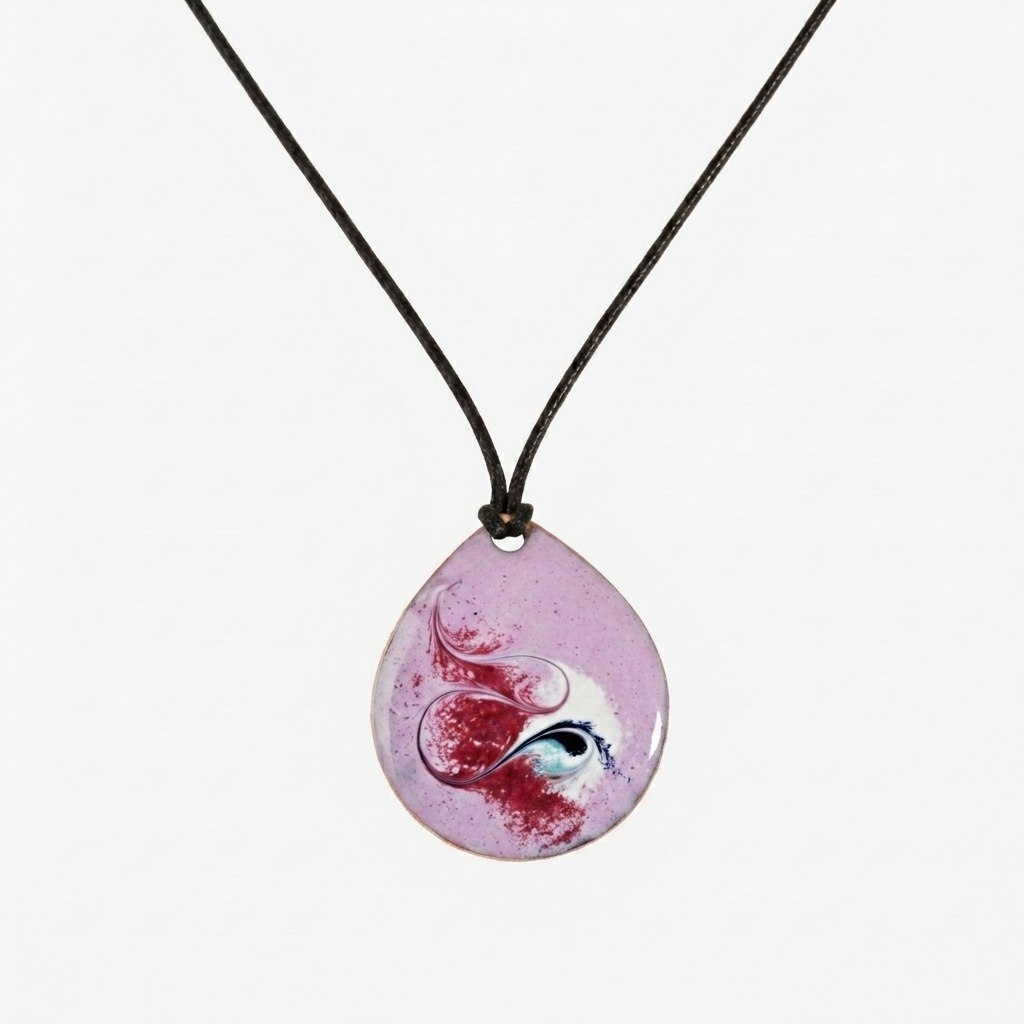 Pinky Mauve Large Costume Pendant 1