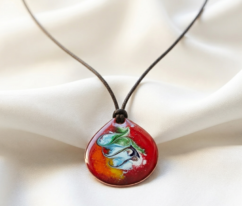 Red Costume Pendant Necklace