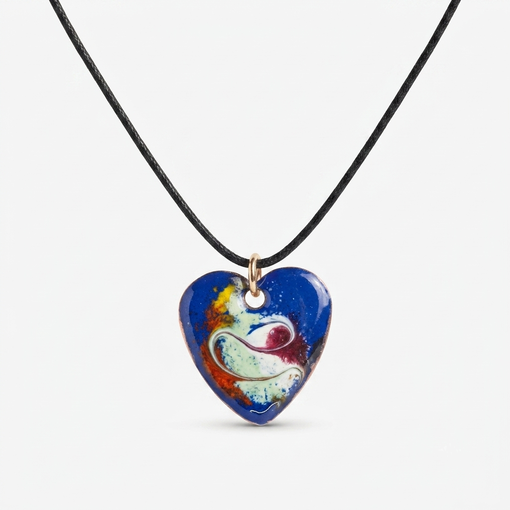 Blue Heart Shaped Pendant