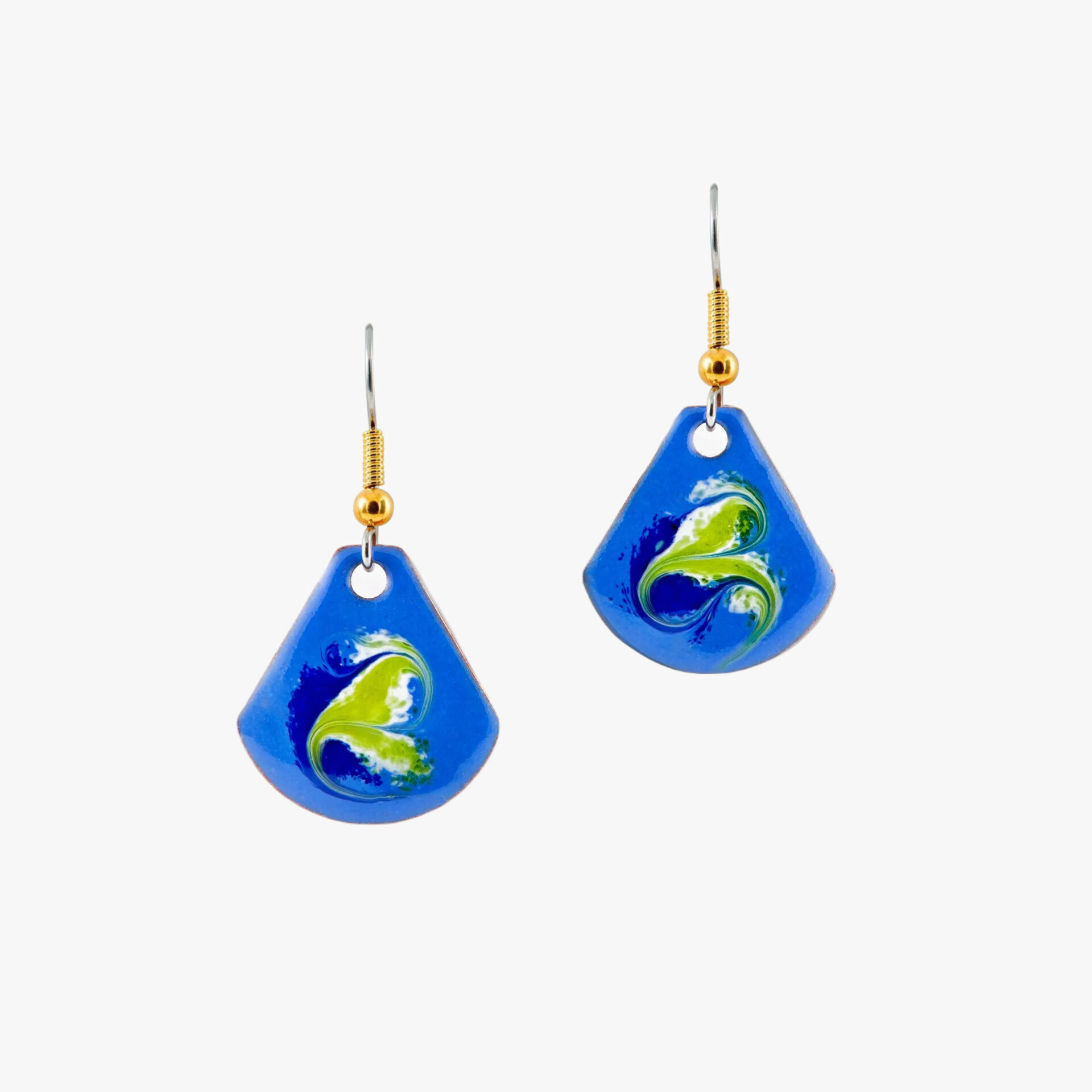 Lapis blue small drop earrings