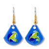 Lapis blue small drop earrings