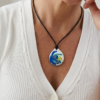 greek inspired ivory pendant