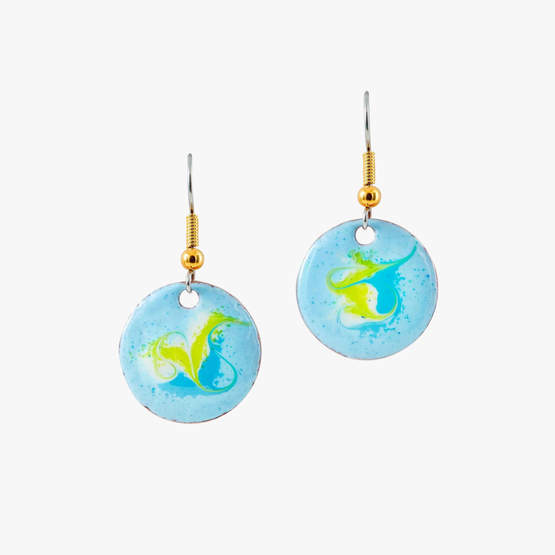 sky blue drop earrings