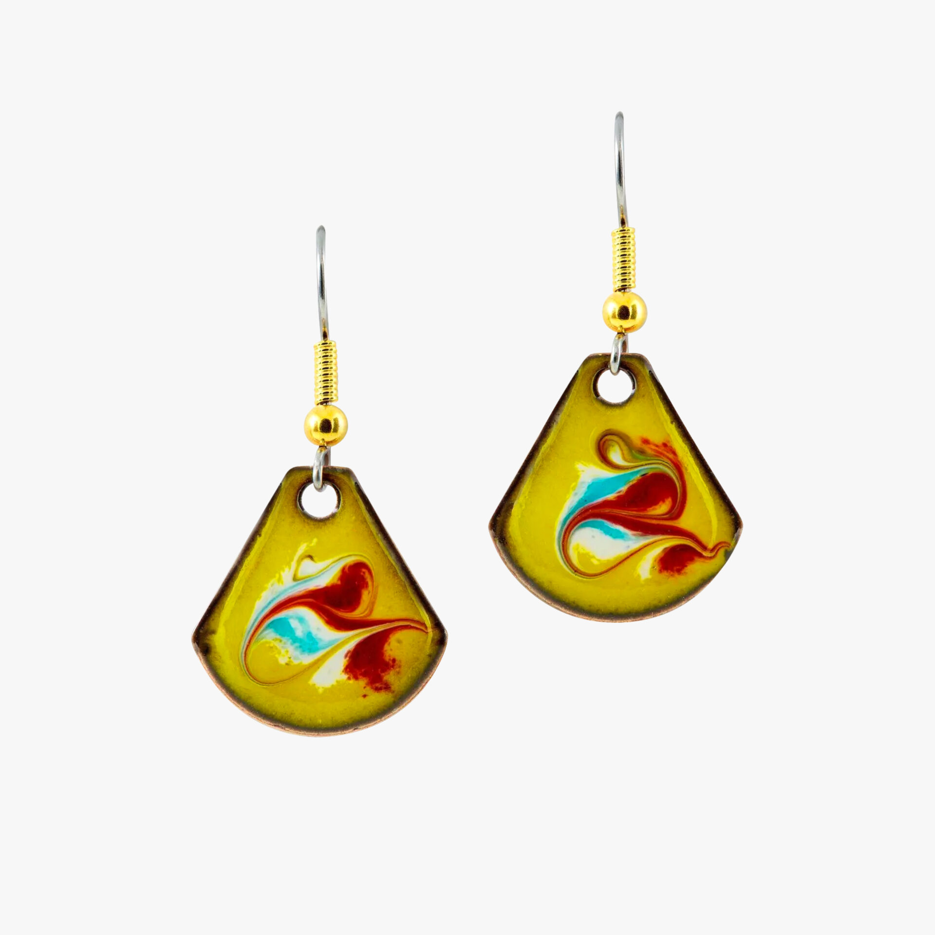 yellow drop earrings