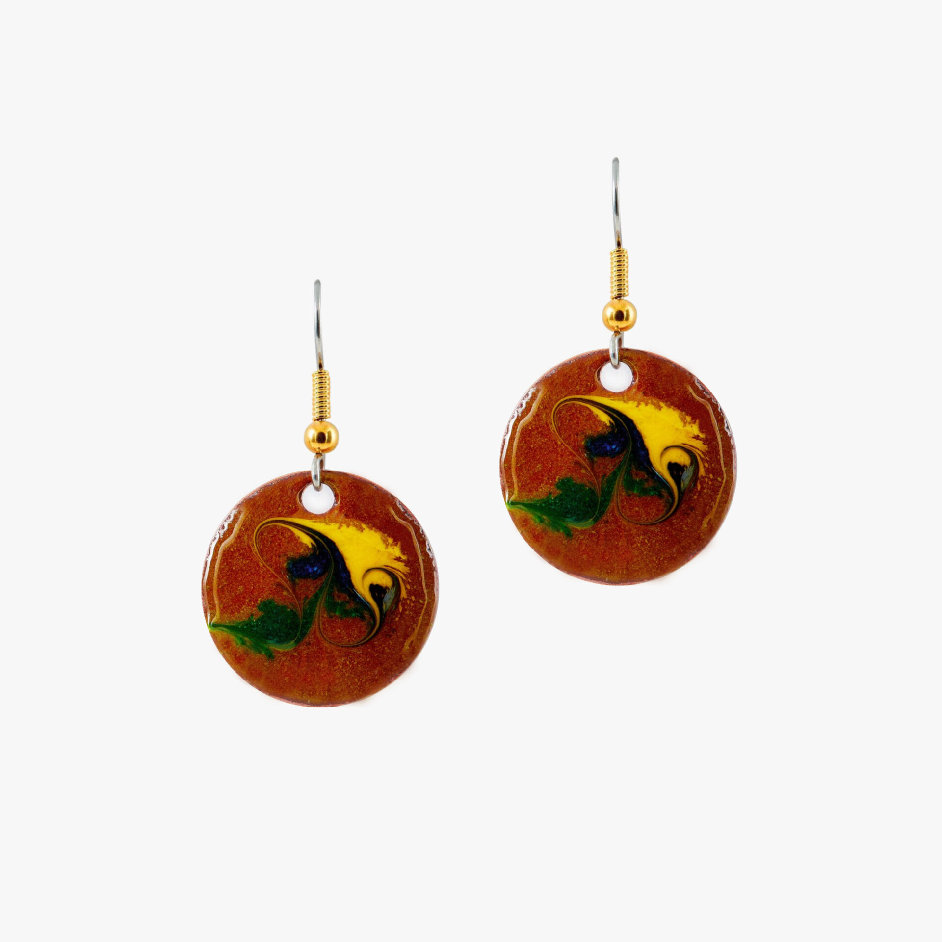 brown Drop Earrings