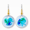 light blue drop earrings