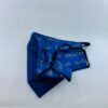 Navy silk face mask