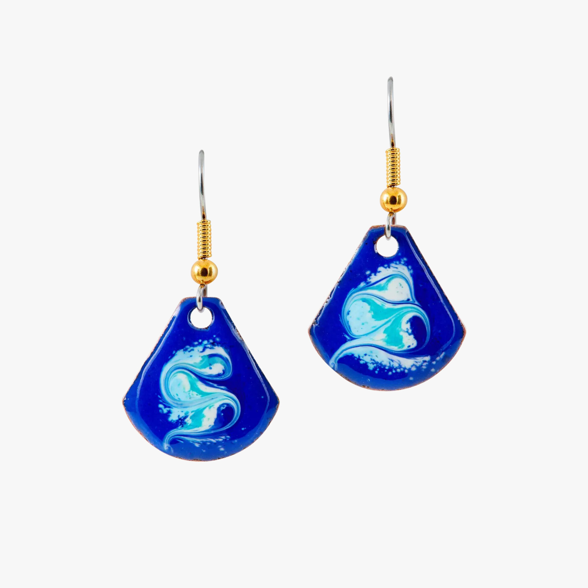 Blue drop earrings