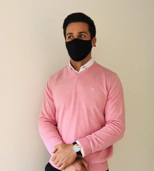 Black Silk Face mask