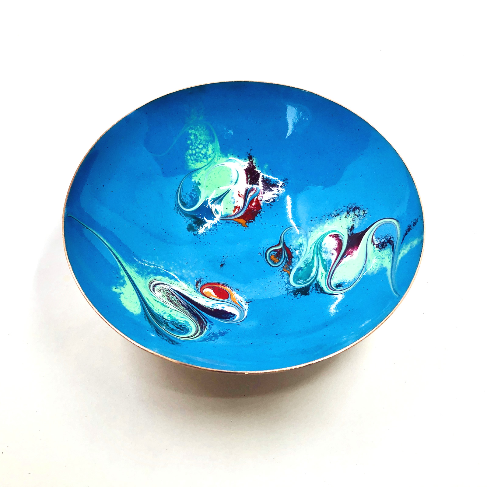 exotic enamel bowl