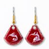 ruby drop earrings