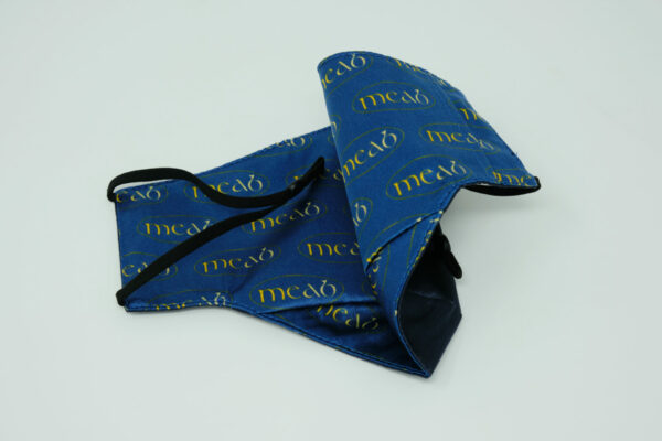 navy blue silk face mask