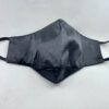 small size black silk mask