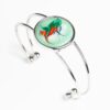 Celadon Green Large Adjustable enamel Bracelet