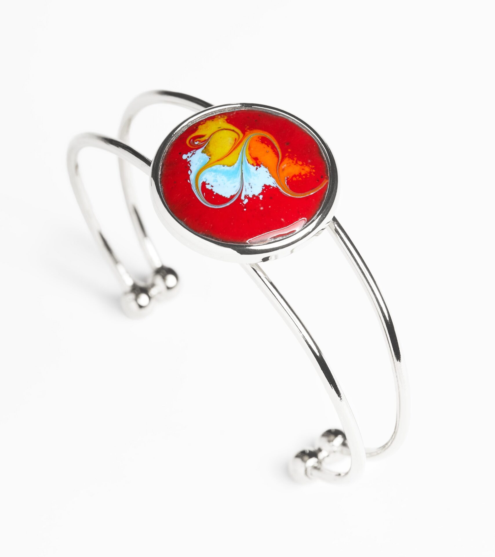 Cotopaxi large adjustable enamel bracelet