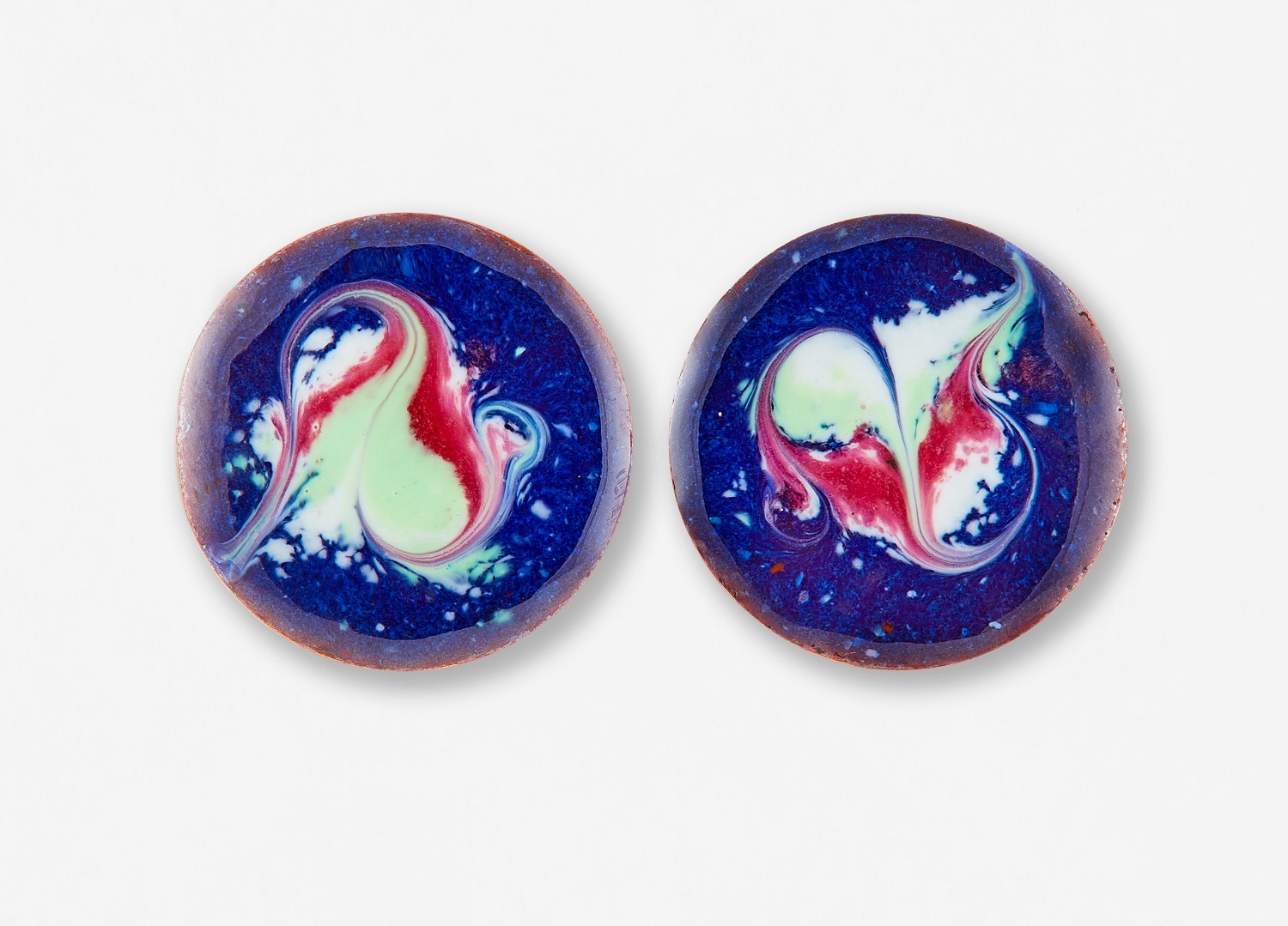 Sansa stud enamel earrings