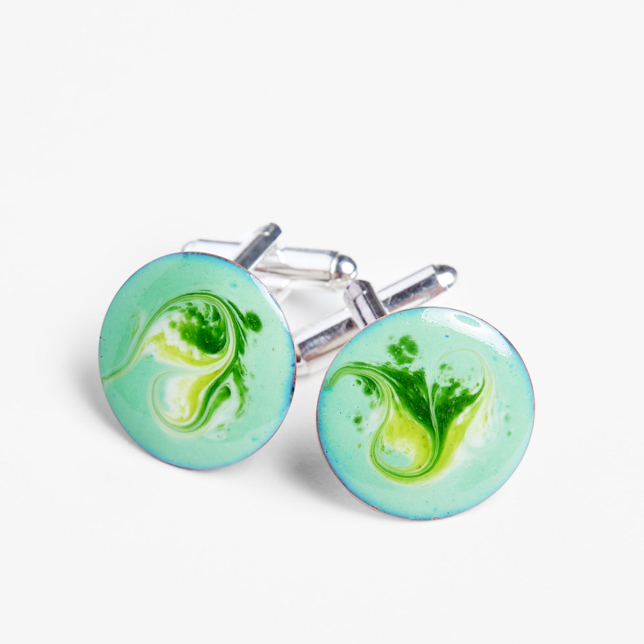 Strandhill enamel cufflinks