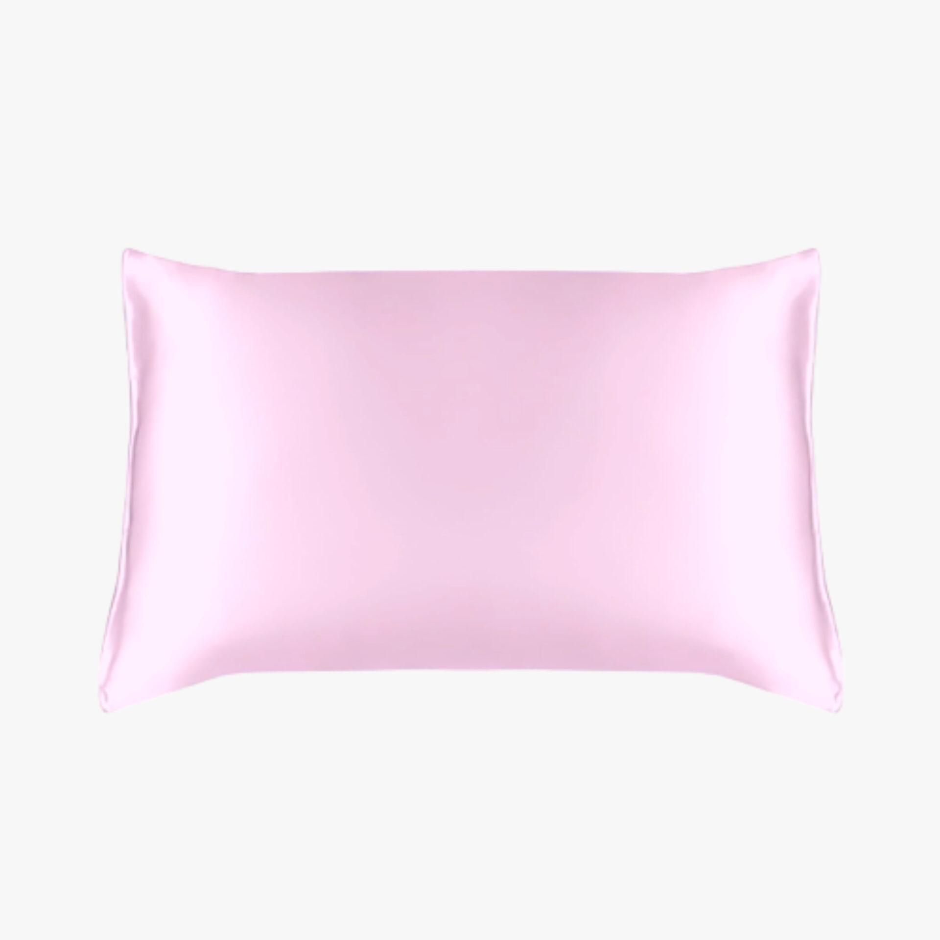 Pink silk pillowcase