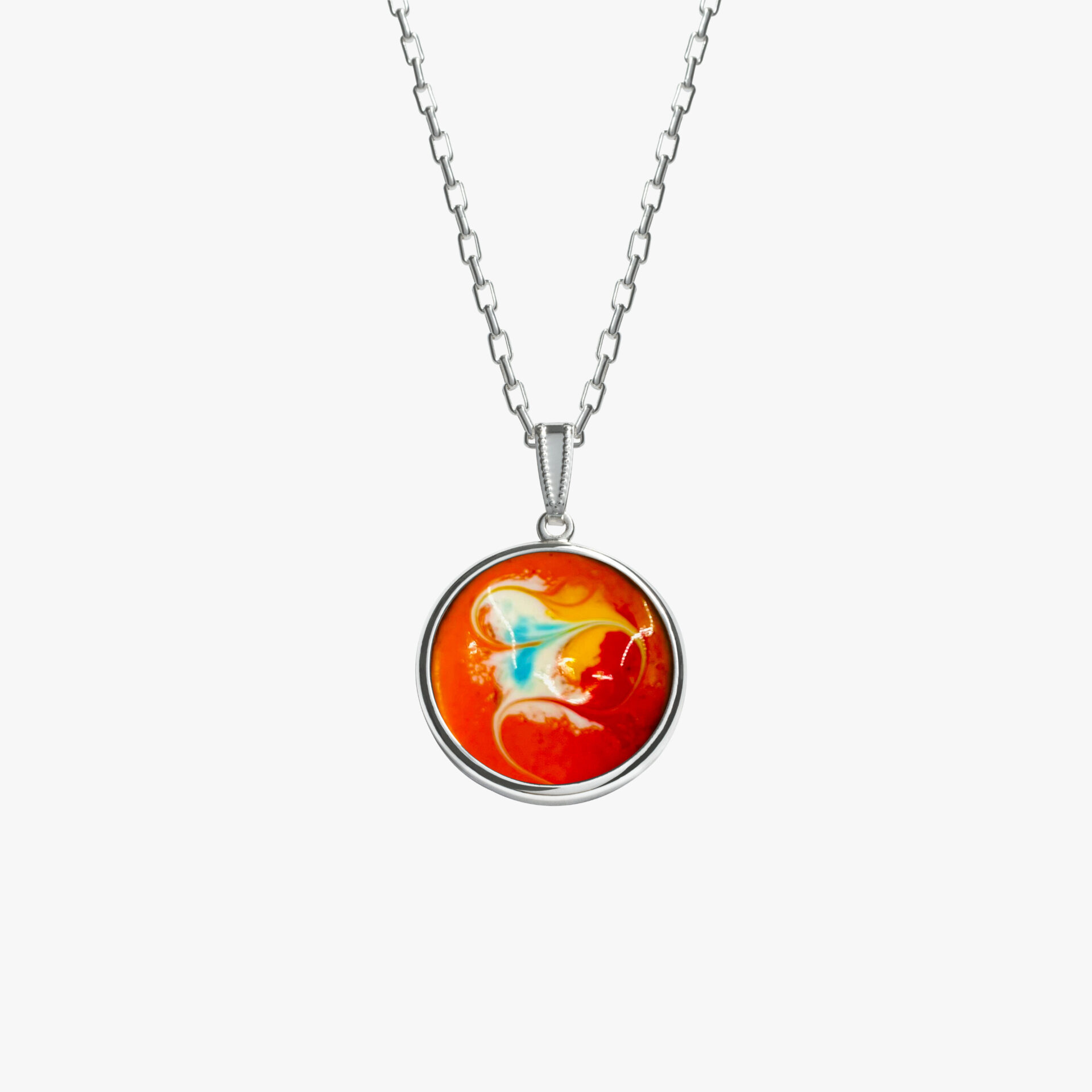 orange pendant necklace