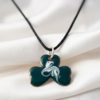 green shamrock pendant
