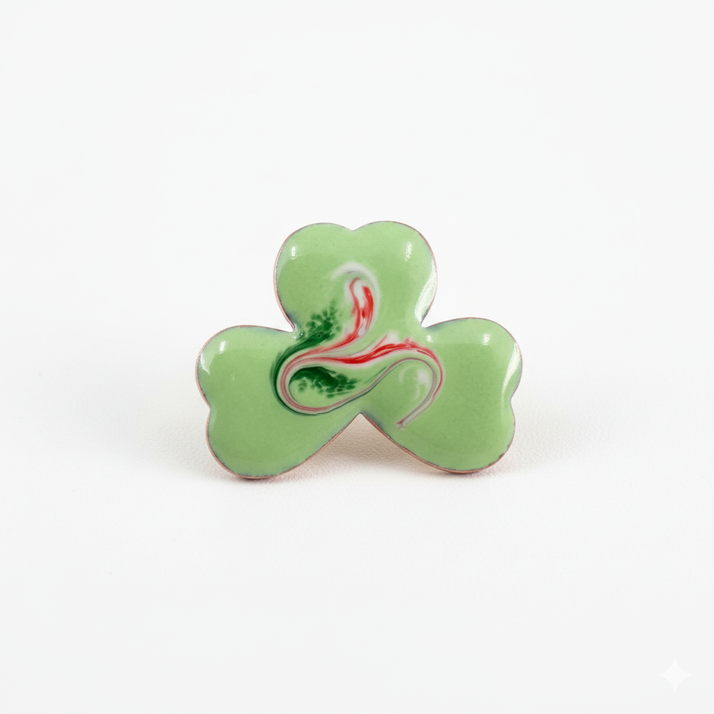 Irish Green Shamrock Pin