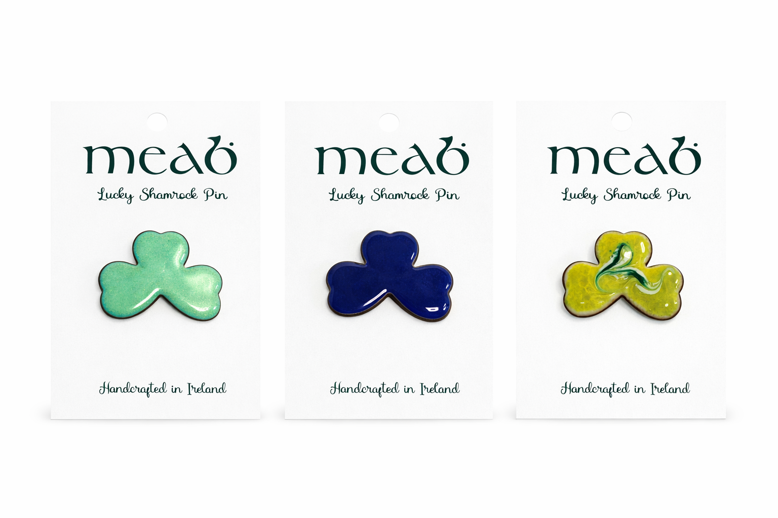 Bundle of 3 Shamrock pins